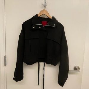 Jennifer Lopez Cropped Zip Up Jacket